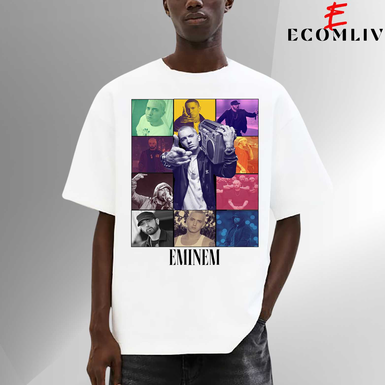 Eminem Unisex Tee, Retro Pop T Shirt, Streetwear Music Shirt